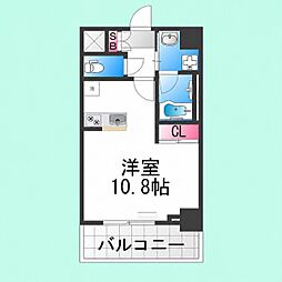 サザンクレスト堺東 ワンルームの間取図画像