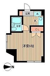 ラ・フェスタ白金 ワンルームの間取図画像