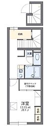レオパレスおゆみ06 1Kの間取図画像