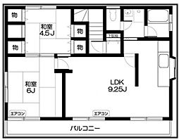 シルバーハイツ 2LDKの間取図画像