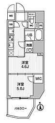エスレジデンス蔵前バーム 2Kの間取図画像
