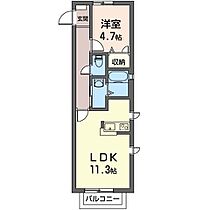 マストライフ高崎中居 00201 ｜ 群馬県高崎市中居町１丁目21-15（賃貸アパート1LDK・2階・40.85㎡） その2