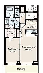 S-FORT横浜青葉台 1LDKの間取図画像