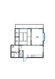 第2市川ハイツ 2DKの間取図画像