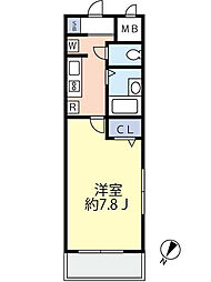 グランヴァン駒込染井 1Kの間取図画像