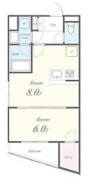 Residence Koenji Square 1LDKの間取図画像