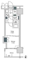 ブルックサイドレジデンス木場 2Kの間取図画像