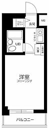 スカイコート下高井戸 ワンルームの間取図画像