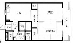 マンションホープ 2DKの間取図画像