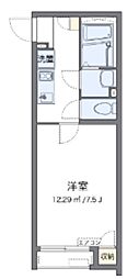 クレイノファミーユ東大宮 1Kの間取図画像