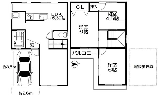 MAYUMIハウス471号館盛戸 ｜京都府八幡市八幡盛戸(賃貸一戸建3LDK・1階・68.04㎡)の写真 その2