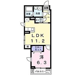 イル・ヴィラージュ 1LDKの間取図画像