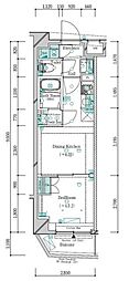ガリシア新宿西落合2 1DKの間取図画像