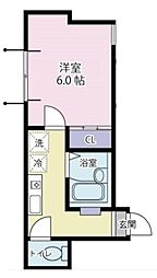 グランドーレ小金井 1Kの間取図画像