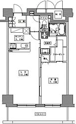 天神プレイスEAST棟 1LDKの間取図画像