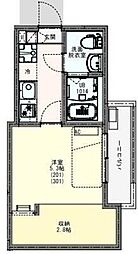 KLEIS草加 1Kの間取図画像