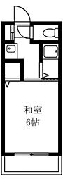 吉野荘 1Kの間取図画像