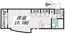 ベルトピア日吉 ワンルームの間取図画像
