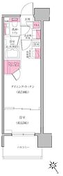 レジディア門前仲町プレイス 1DKの間取図画像