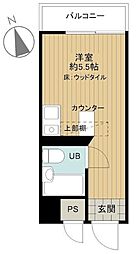 TOP中野第2 ワンルームの間取図画像