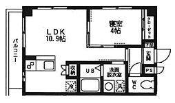 ヴェルドミール2 1LDKの間取図画像
