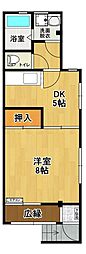 フレッチェセルバンデス 1DKの間取図画像