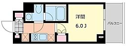 エスティメゾン千石 1Kの間取図画像