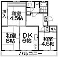 釈尊寺第一住宅5号棟3階5.0万円