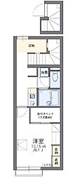 レオパレスクレイン川越 1Kの間取図画像