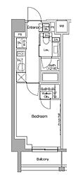 ザ・パークハビオ高円寺レジデンス 1Kの間取図画像