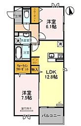 イルヴァン 2LDKの間取図画像