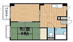 ドミール戸田 2DKの間取図画像