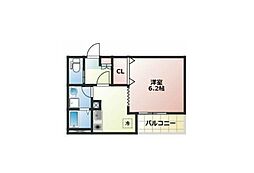 Grande Villa ROKUCHO 1Kの間取図画像