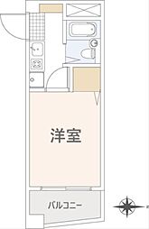 Mステージ1 1Kの間取図画像
