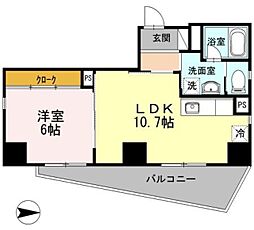 スティル・M 2階1LDKの間取り