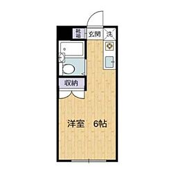 エステートアイ ワンルームの間取図画像