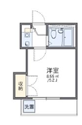 レオパレス上北沢 1Kの間取図画像