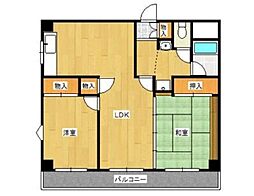 カメリヤ 2LDKの間取図画像