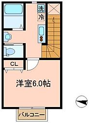 キャメル川口西青木 1Kの間取図画像