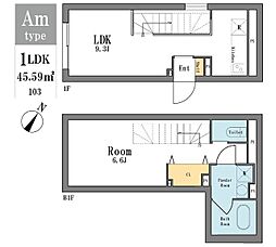 LEGALANDFUDOMAEANNEX 1LDKの間取図画像