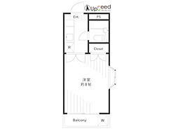 ラ・フォルテ深沢 1Kの間取図画像