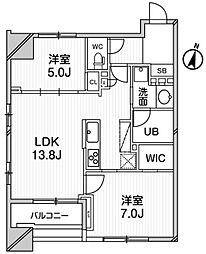 GRANPASEO明大前 2LDKの間取図画像