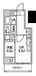 nido新御徒町 1DKの間取図画像