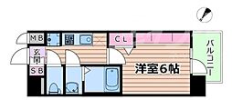 Osaka Metro谷町線 都島駅 徒歩8分の賃貸マンション 3階1Kの間取り