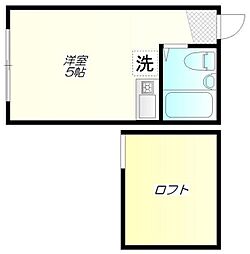 ライフピアアモール ワンルームの間取図画像
