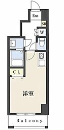 コート八千代台 ワンルームの間取図画像