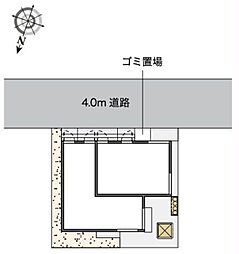 LEONEXTきよみず扇 1Kの間取図画像