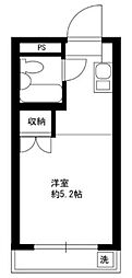 ハイタウン大倉山No.1 ワンルームの間取図画像