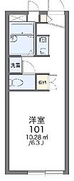 レオパレスアルカディア 1Kの間取図画像