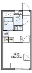 レオパレスカンタービレ 1Kの間取図画像